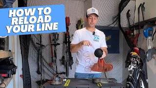 How to rewind your line trimmer or whipper snipper head - The EASY way.