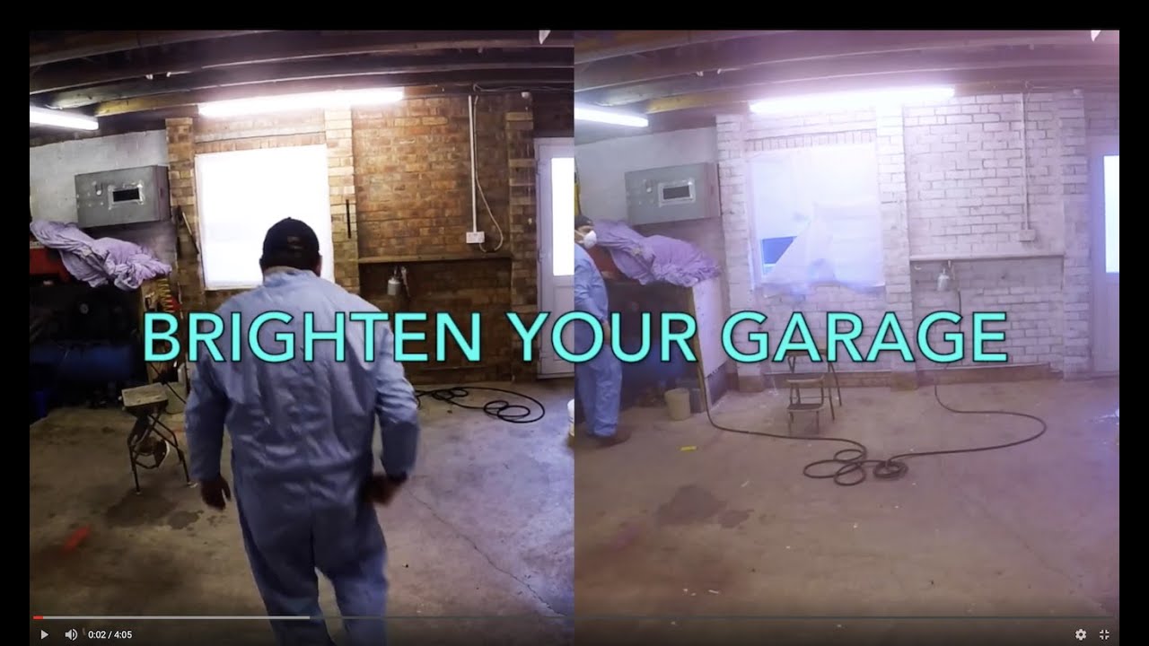 The Fastest way to paint a garage. YouTube