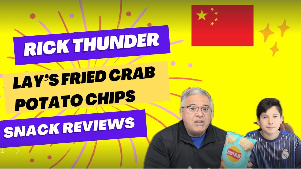 American Father & Son Try Chips From China 🇨🇳 Lay’s Fried Crab Potato