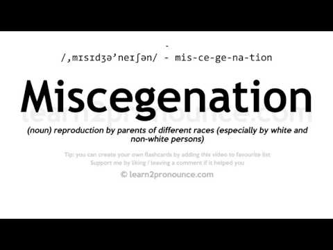 Aussprache Rassenmischung | Definition von Miscegenation