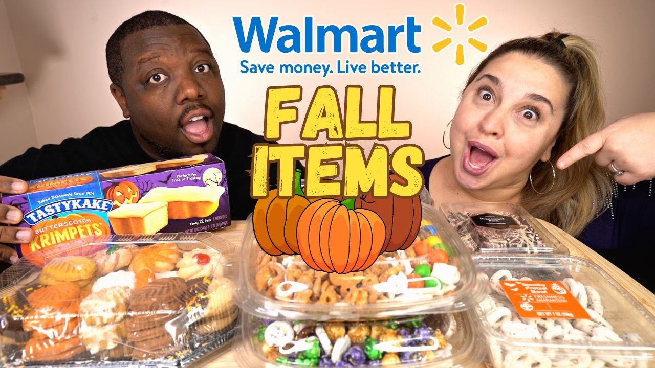 Trying WALMART FALL Items! [Food Review] - YouTube