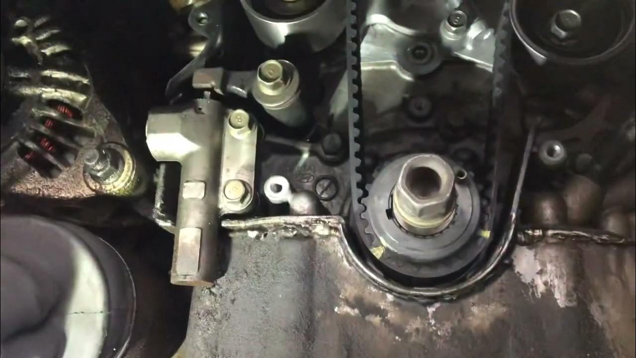 Kia Sportage V6 2.7L timing belt replace - YouTube