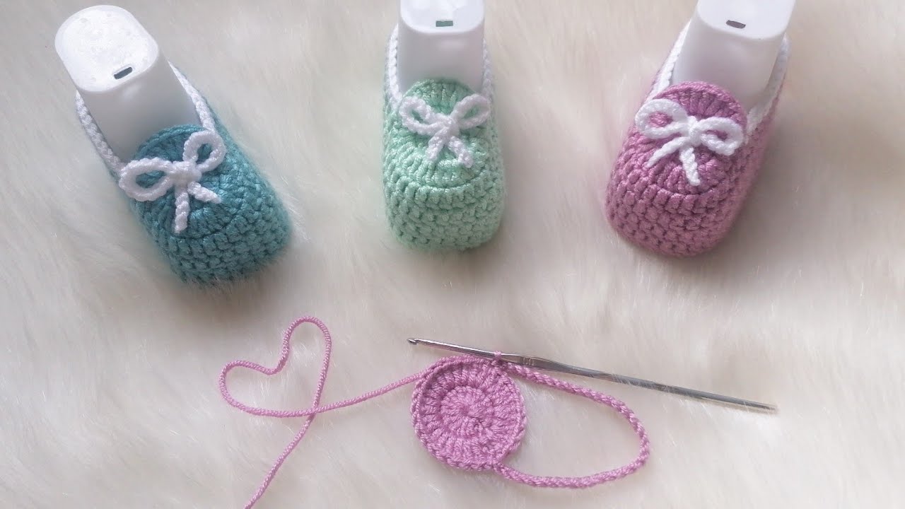 Вязаные крючком детские туфли для девочек/мальчиков, легко для начинающих