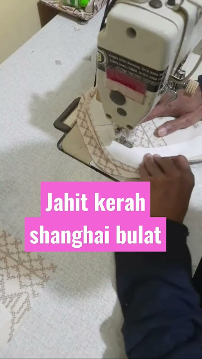 jahit kerah shanghai bulat