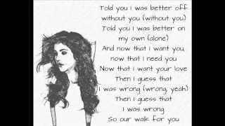 Celeste Buckingham ft Majk Spirit - I was wrong lyrics