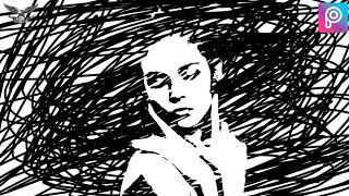 PicsArt Scribble Effect -Picsart  Photo Editing. Full Tutorial 2018. screenshot 2
