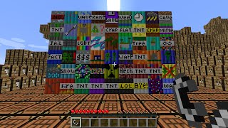 Blowing Up Every TNT in Minecraft (50+ NEW TNT)