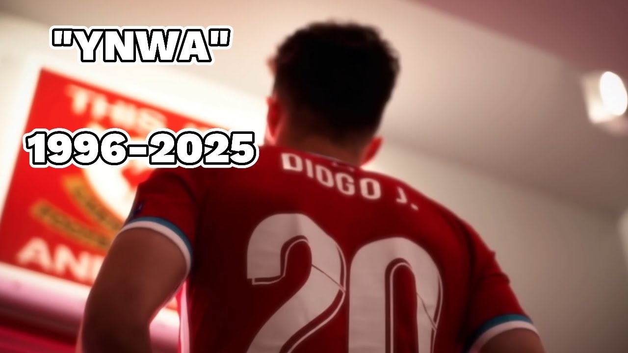 Laying flowers at Anfield in Diogo Jotas Memory