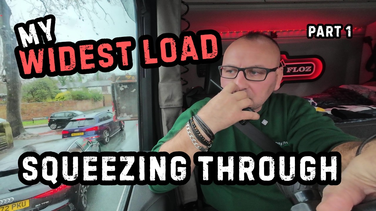 PART 1 - Wide load in heavy traffic ✔ Trucker FLOZ ✔ [4K]