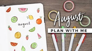 PLAN WITH ME | August 2018 Bullet Journal Setup