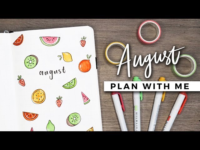 PLAN WITH ME | August 2018 Bullet Journal Setup