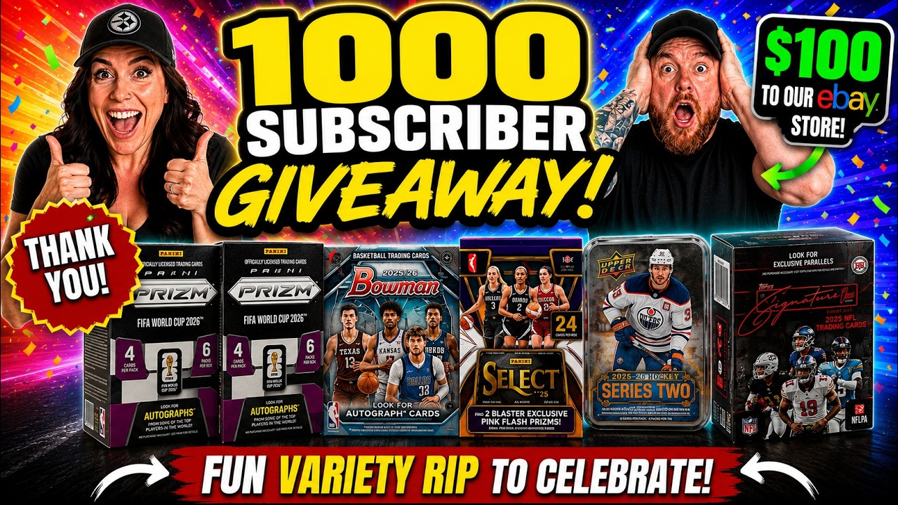 🎉 WE HIT 1,000 SUBSCRIBERS! $100 GIVEAWAY + MASSIVE VARIETY RIP!