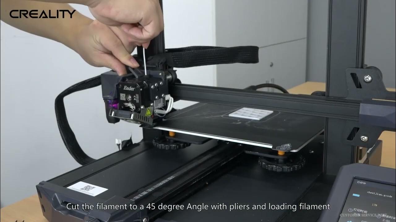 Service tutorial Ender 3 S1 replacing filament mid print YouTube