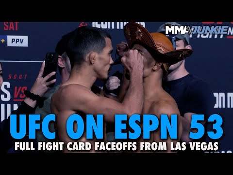 UFC on ESPN 53 Full Fight Card Faceoffs From Las Vegas
