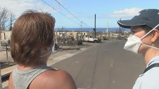 Maui residents return to devastated neighborhoods; Questions over lack of alerts during wildfires
