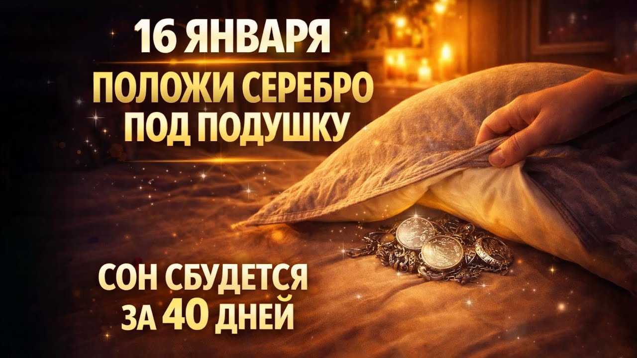 16 января - положите серебро под подушку и сны сбудутся