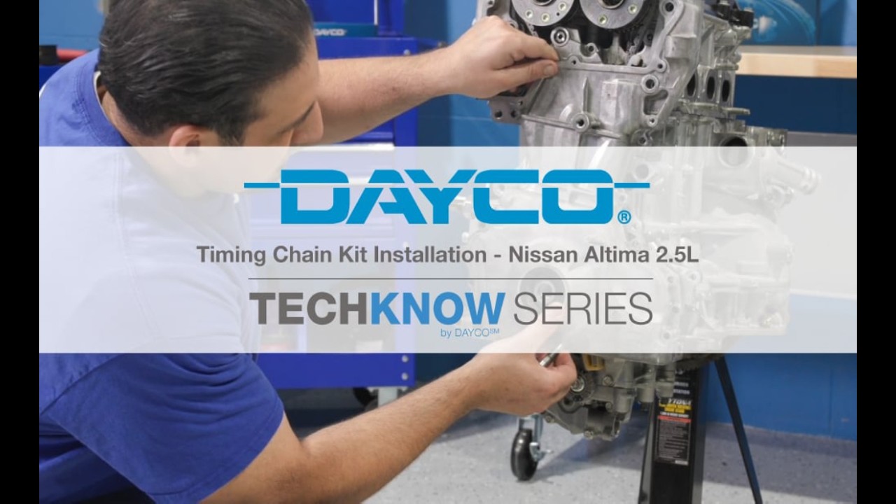 Dayco Timing Chain Kit Installation - Nissan Altima 2.5L - YouTube