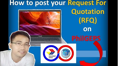 How to Post Your Request For Quotation (RFQ) on PhilGEPS I Radz Tutorial Vlogs