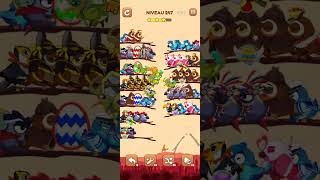 bird sort 2 color puzzle solution niveau 247 #games #gaming #puzzle #puzzlegame #androidgames
