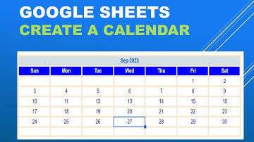 How to Create a Dynamic Calendar in Google Sheets | Step-by-Step Tutorial
