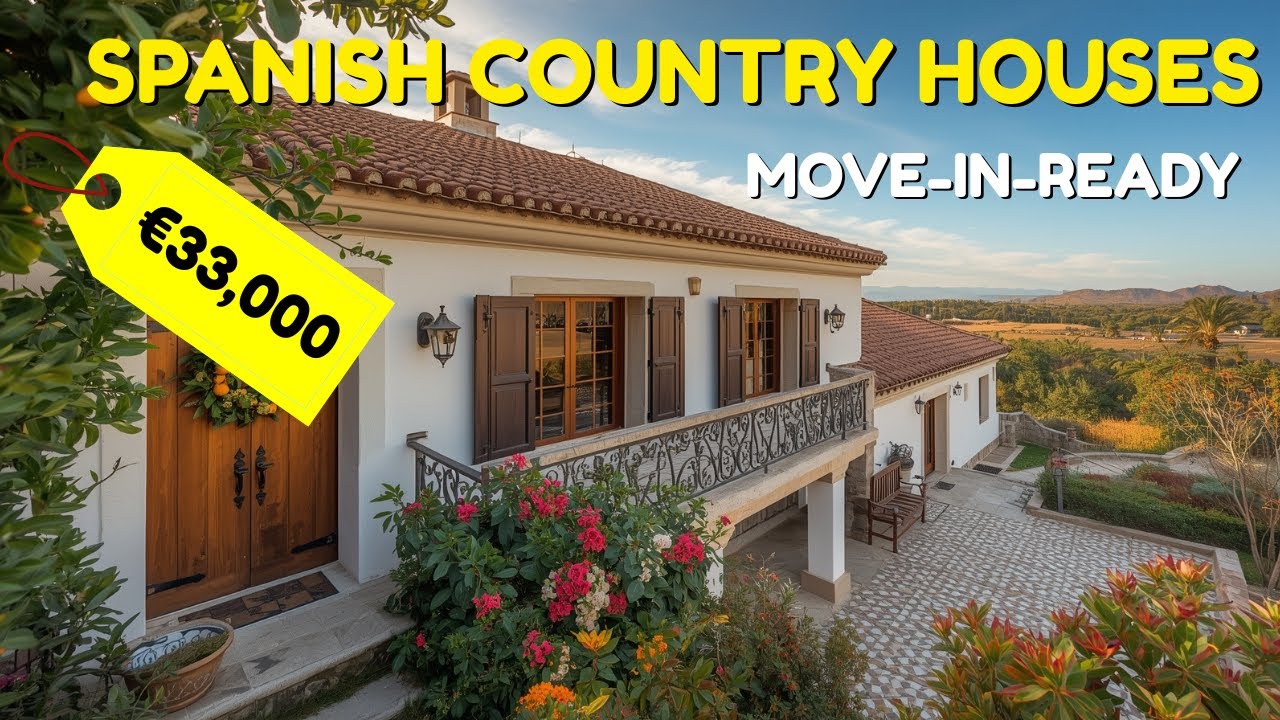 Affordable SPANISH COUNTRY HOUSES 🇪🇸 - Move-in-Ready Homes in Andalusia and Granada from €33K