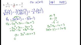 Lesson 5- Solving Rational Equations