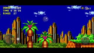 Jugando al Sonic CD!