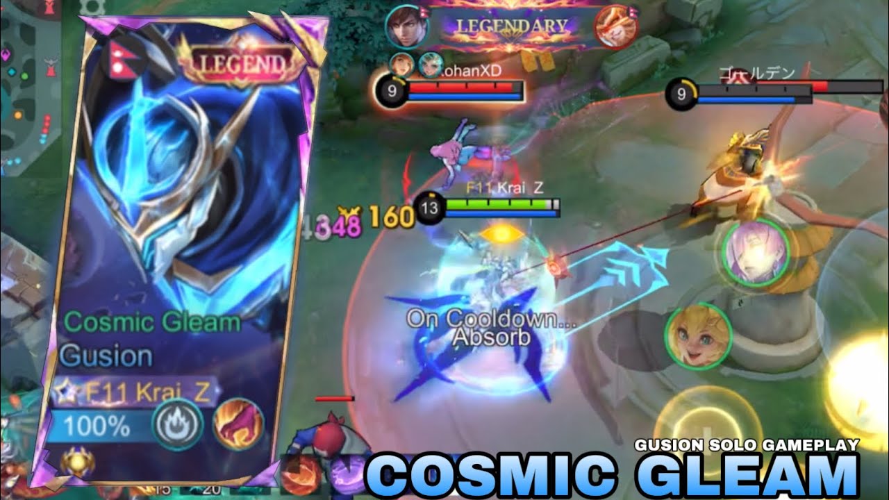 GUSION COSMIC GLEAM GAMEPLAY | SOLO Q 🔥