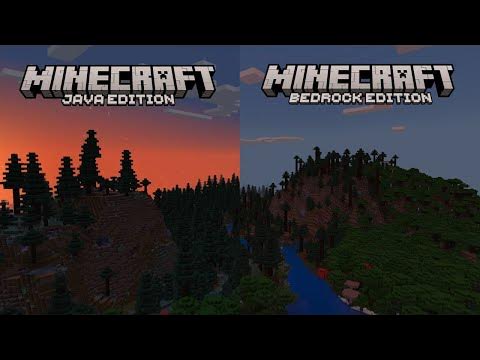 Minecraft Java vs Bedrock Graphics - YouTube