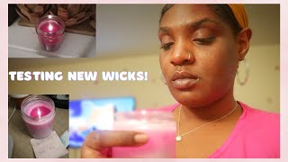 TESTING OUT NEW WICKS WITH 464 SOY WAX (HTP Wicks) HIT OR MISS? Candle making for beginners!