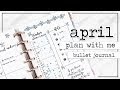 PLAN WITH ME | Bullet Journal Monthly Setup - April 2017