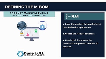 Defining the M-BOM in DELMIA 3DEXPERIENCE