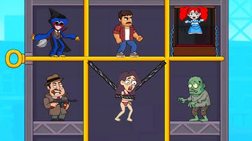 Daddy Escape - Pull The Pin - Android Gameplay Walkthrough Levels (38 - 50) Part - #1