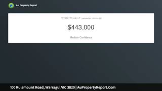 100 Rulemount Road, Warragul VIC 3820 | AuPropertyReport.Com