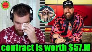 Travis Kelce spoke emotionally about his $57 million three-year contract with Chiefs on Podcast