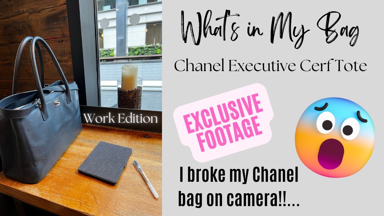 What's in My Everyday Work Bag - Chanel Executive Cerf Tote