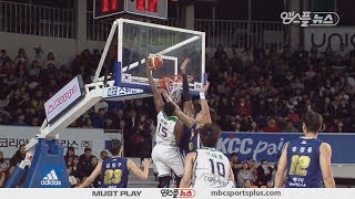 Deonte Burton, Perpect dunk and block | Egis vs Promy | 20171209 | 2017-18 KBL
