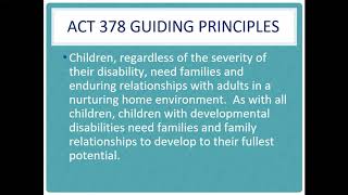 Act 378 Community & Family Support Webinar