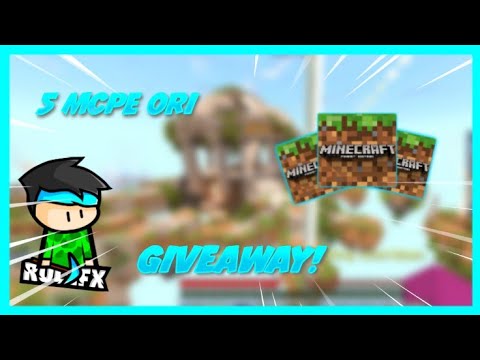 GIVEAWAY 5 MCPE ORI