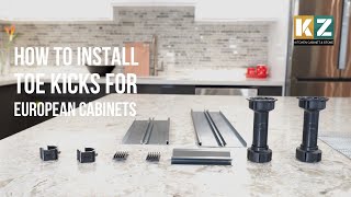 How to install toe kicks for European frameless cabinets