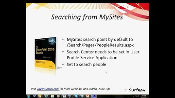 Setting up Search in MySites - SharePoint Search Quick Tip 3