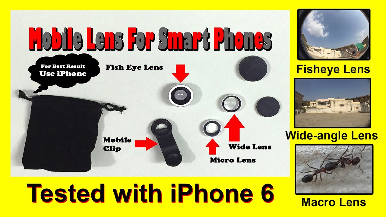 Universal 3 in 1 Mobile Lens Tested with iPhone 6 - YouTube