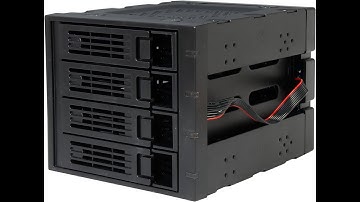 Rosewill Hard Drive Enclosure - 3 x 5.25" to 4 x 3.5" Hot-Swap Enclosure - SATA I/II/III/ & SAS HDD