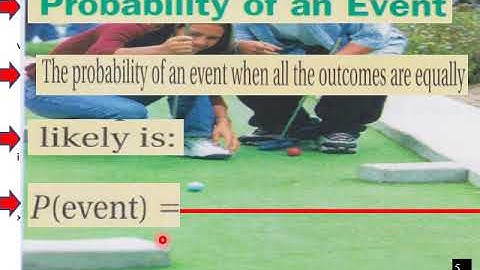 p alg 6 7 L V Probability and Odds Pt 1