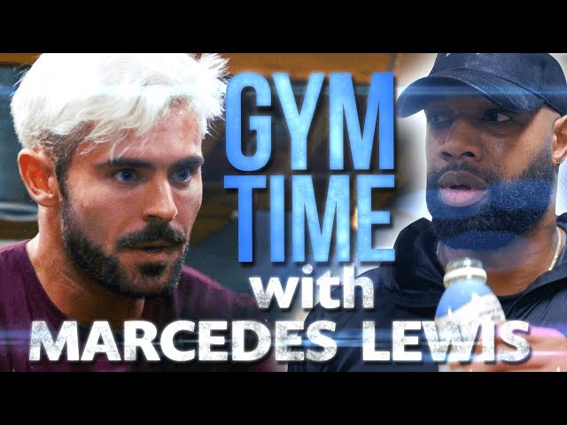 I Train with NFL Great Marcedes Lewis | Gym Time w/ Zac Efron