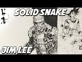 Jim Lee drawing Solid Snake from Metal Gear