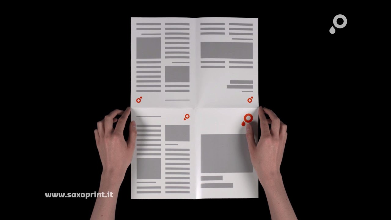I vantaggi della piega a croce da SAXOPRINT