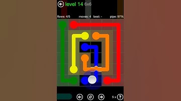 Flow Free Bridges Classic Pack 6x6 Level 14 Walkthrough