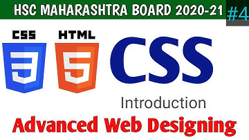 CSS Cascading Style Sheet | Advanced Web Designing | Information Technology | Class 12 Maha Board