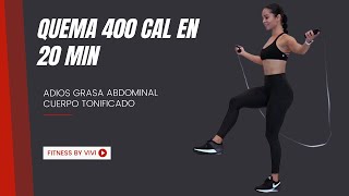 Rutina de Cardio con Cuerda - Ejercicios para bajar de peso rápido saltando la cuerda